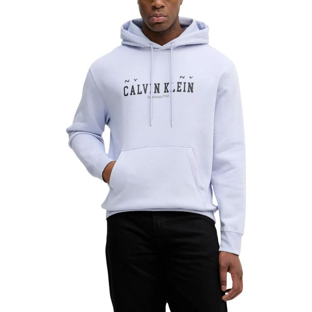 Calvin Klein Jeans Purple Cotton Men's Hoodie